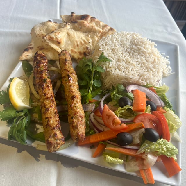 Chicken Seekh Kabob 2 pec meal box.
