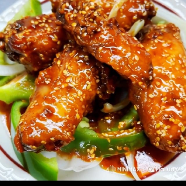 Honey Chili Garlic Wings.