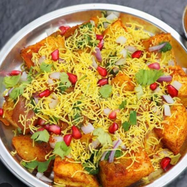 Khatta Meetha Aloo Chaat.